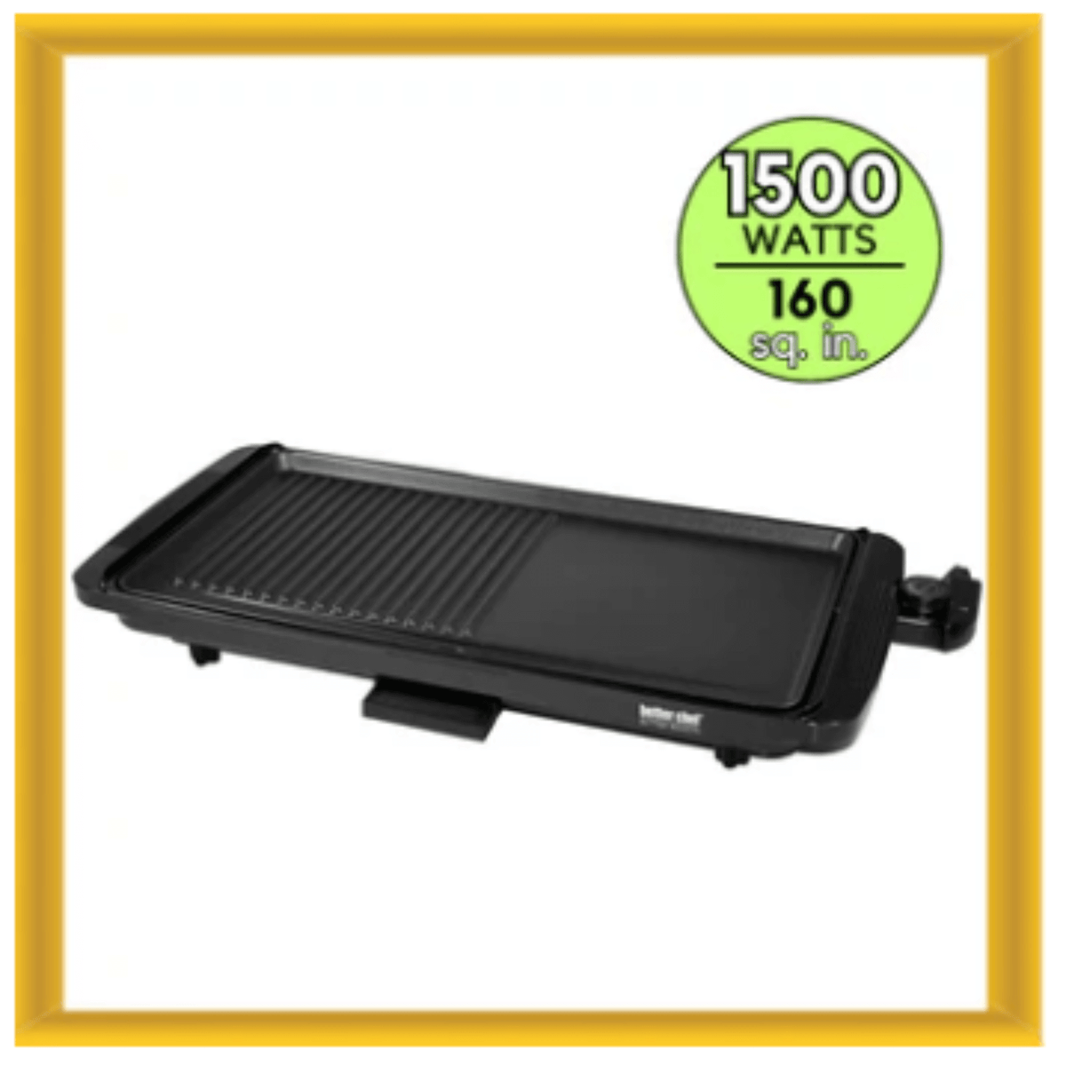Better Chef 2-in-1 Family Size Cool Touch Electric Countertop Griddle