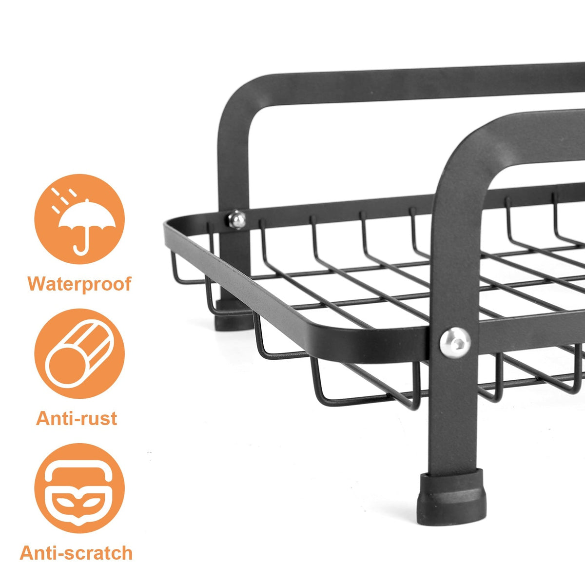 1Pc 2-Tier Dish Drying Rack For Kitchen Counter Space Saving