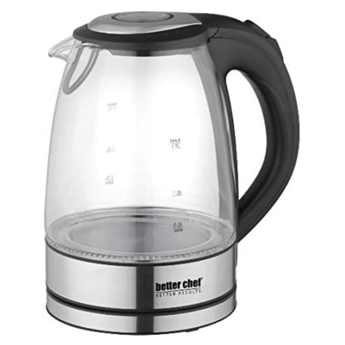 Better Chef 1500W 7-Cup Cordless Electric Borosilicate Glass Kettle