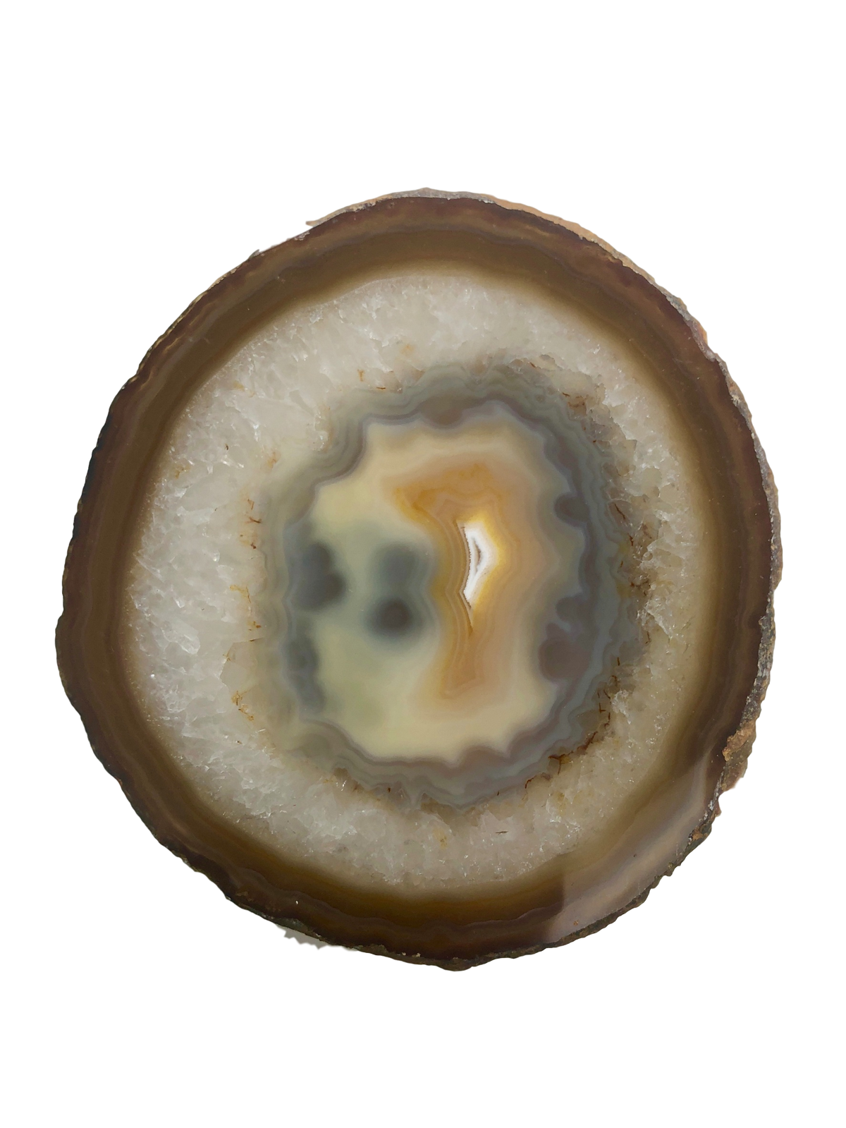 Agate Thin Serving Plate with Natural Trim
