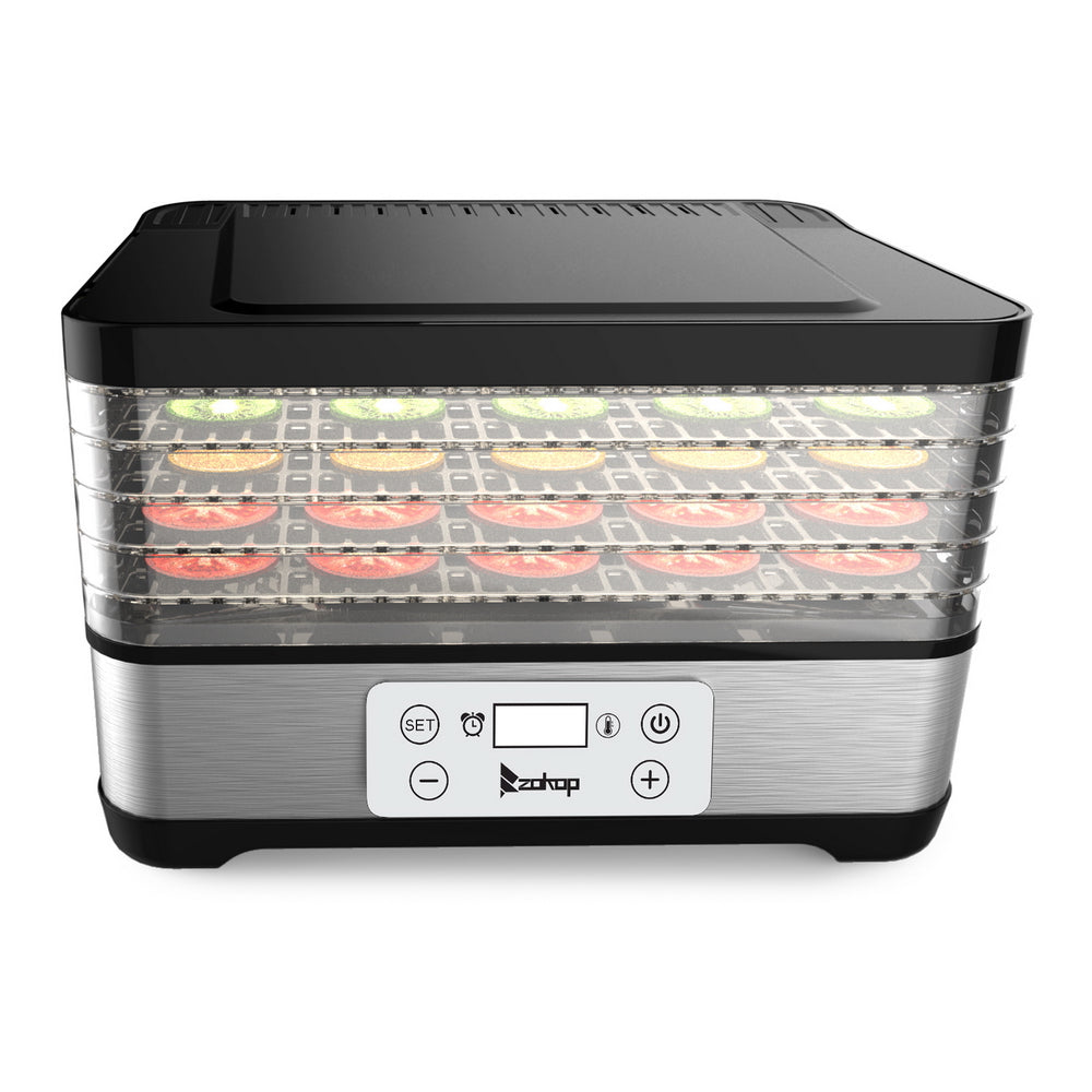 Large Drying Capacity Food Fruit Dehydrator with 5pcs Movable Trays