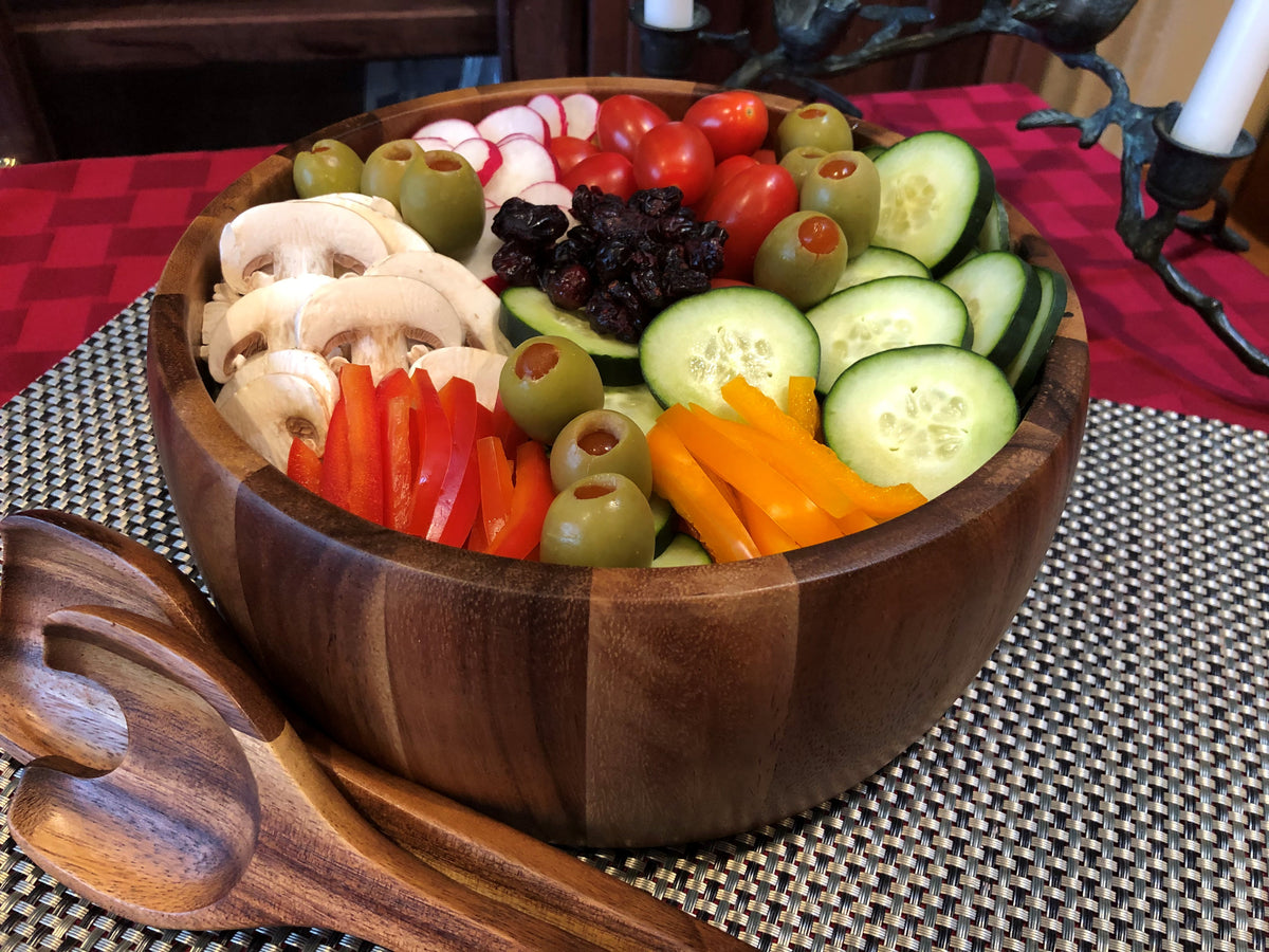 X-Large Salad Bowl with Servers 332C3