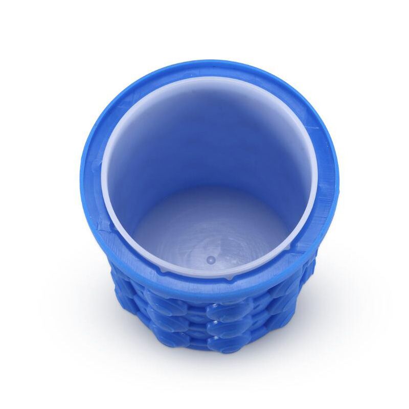 Multi-functional Portable Silicone Ice Maker Tray, Silicone Ice Bucket