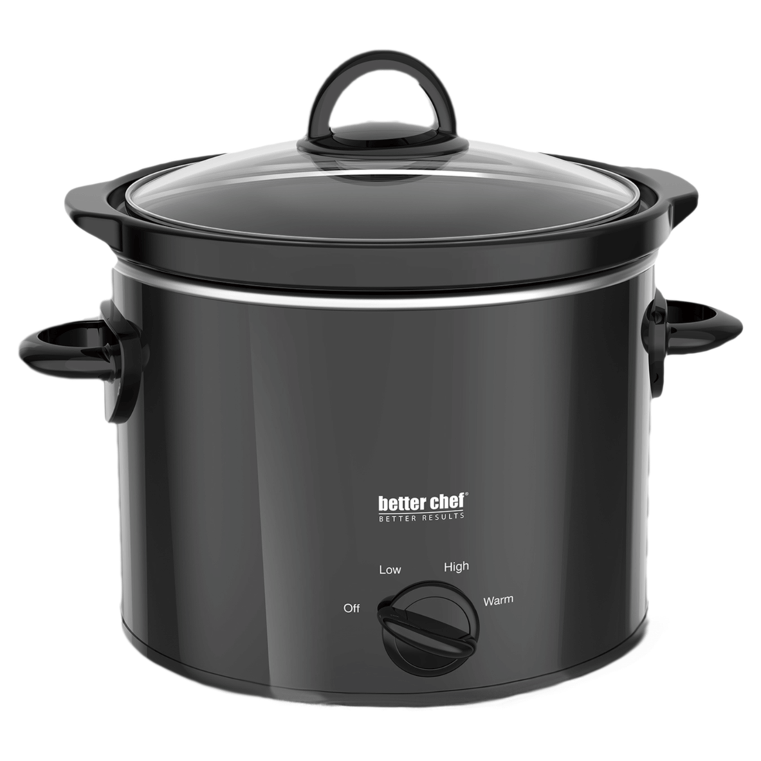 Round slow cooker with stoneware crock