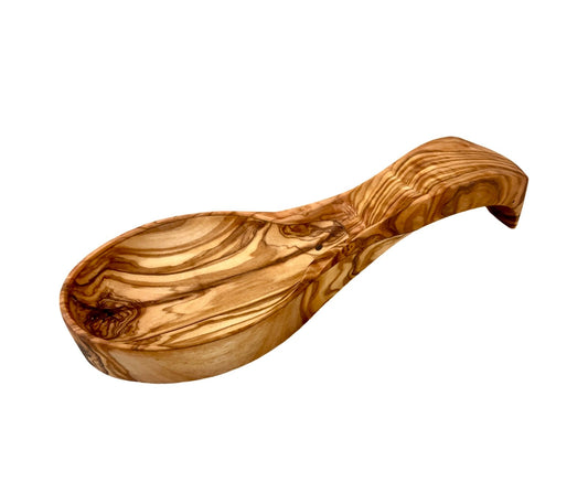 Olive wood spoon rest