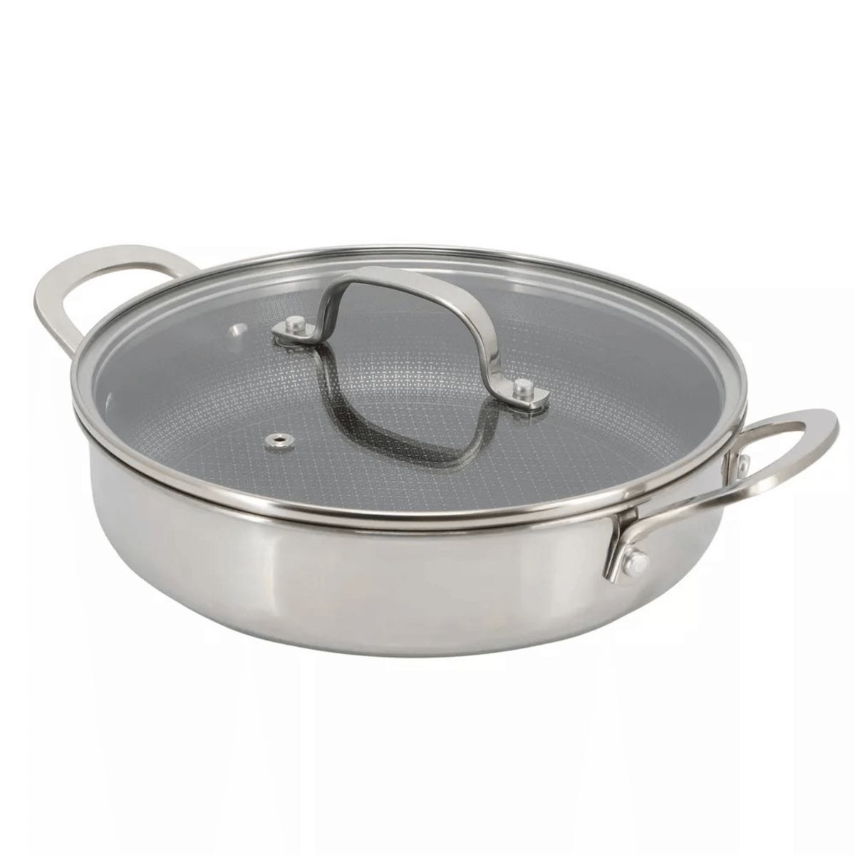Better Chef 9-Inch 3-Ply Stainless Steel Nonstick Deep Fry Pan with