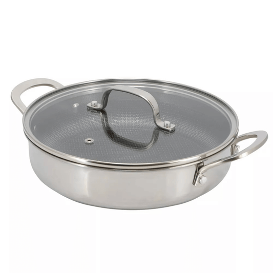 Better Chef 9-Inch 3-Ply Stainless Steel Nonstick Deep Fry Pan with