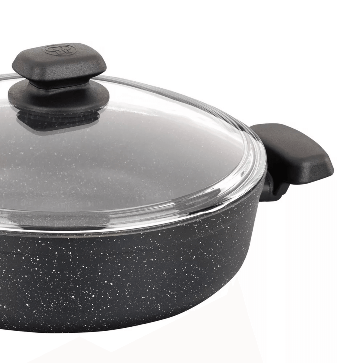 Korkmaz Ornella Aluminum 3.5L Non-Stick Low Casserole Dish with Lid