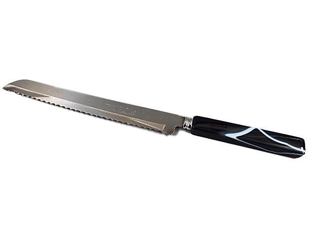 Natural Stone Trim Agate Bread Knife