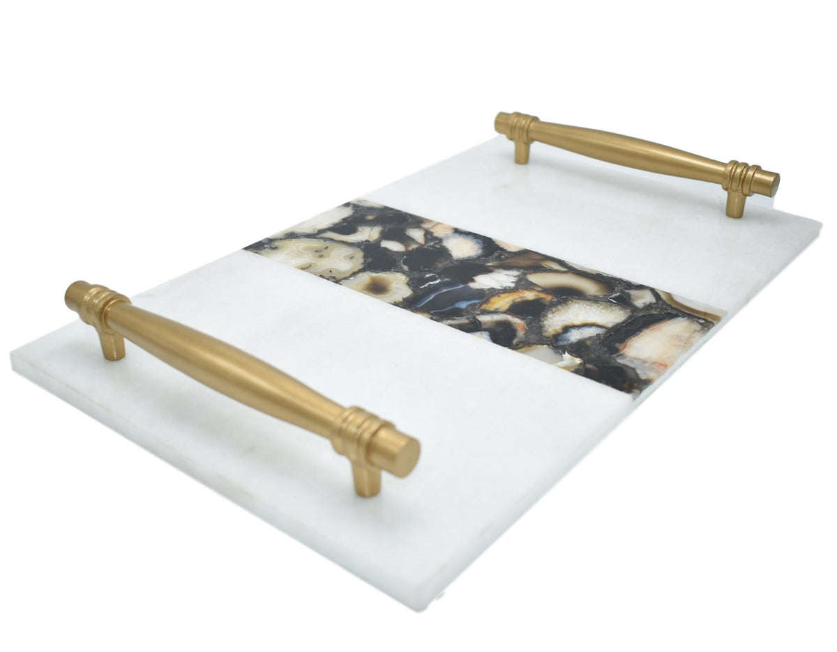 Marble Serving Tray with Handle
