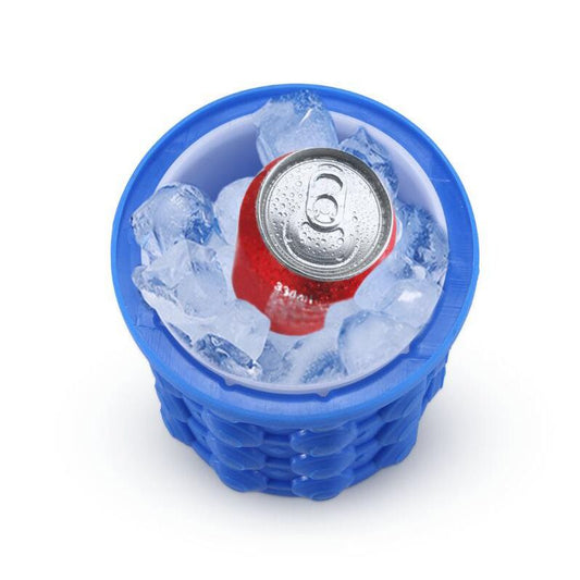 Multi-functional Portable Silicone Ice Maker Tray, Silicone Ice Bucket
